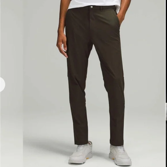 Lululemon Commission Slim-Fit Mens Pant 38 x 27 Warpstreme
Dark Olive - Picture 1 of 9